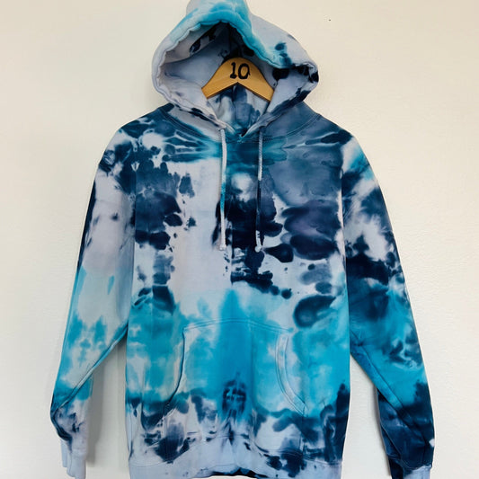 MADE TO ORDER | HAND DYED TIE DYE HOODIE | BLUE WAVES 🌊
