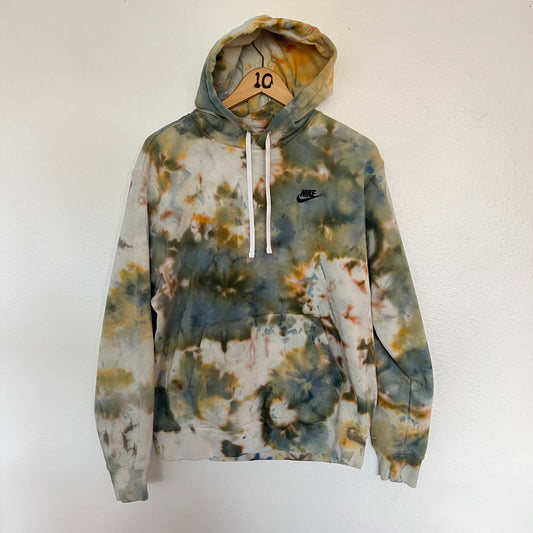 MADE TO ORDER | HAND DYED TIE DYE HOODIE | NEUTRALS + GREENS