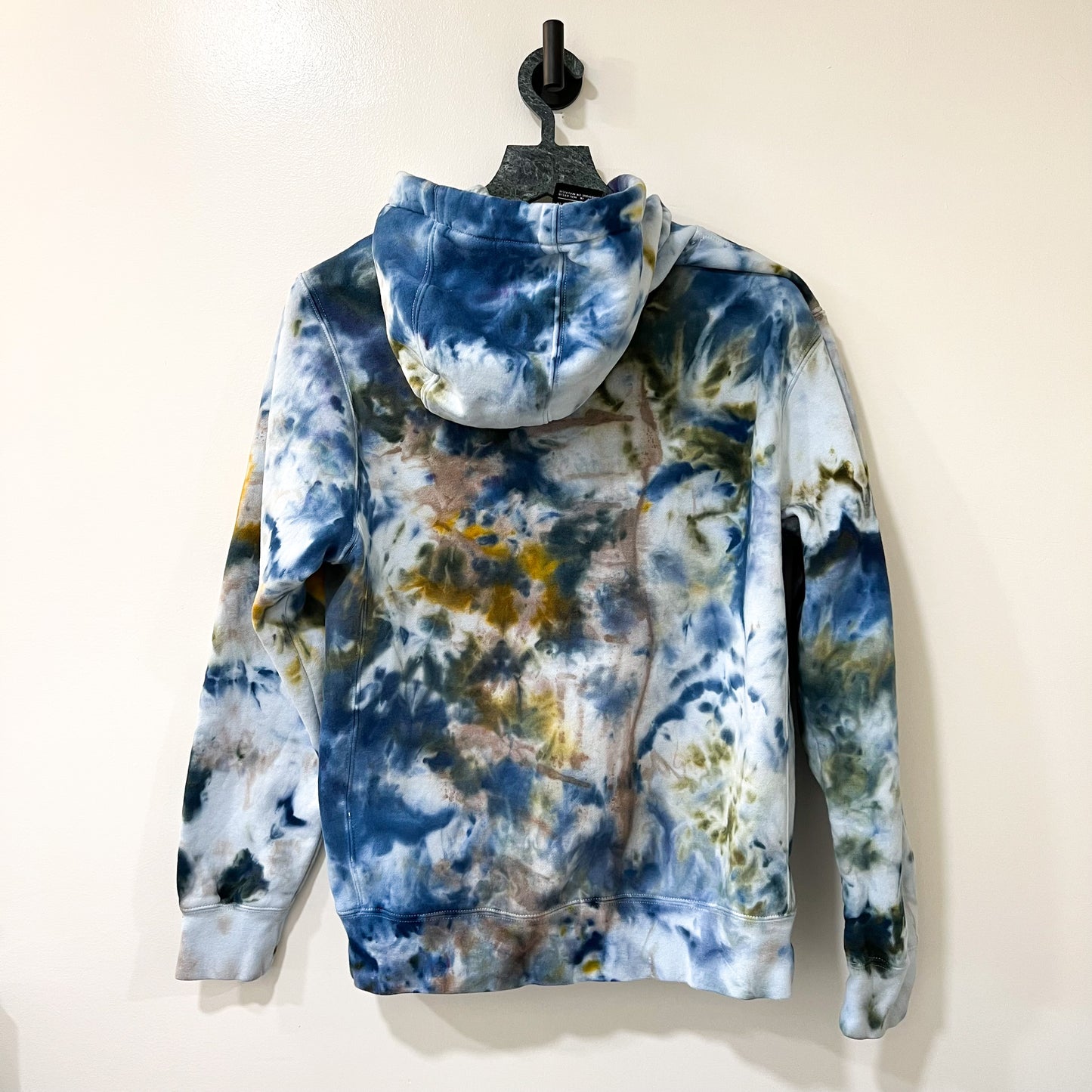 HAND DYED HOODIE | BLUE + AMBER